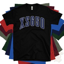 XS650 T-SHIRT VARSITY LOGO college style motorcycle biker