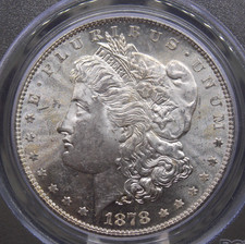 1878 "S" Morgan SILVER Dollar VAM-19 *TORN BONNET* $1 PCGS MS62 #592 Unc ECC&C