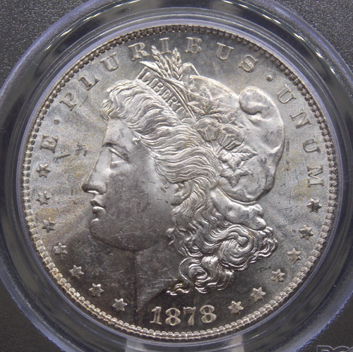 1878 "S" Morgan SILVER Dollar VAM-19 *TORN BONNET* $1 PCGS MS62 #592 Unc ECC&C