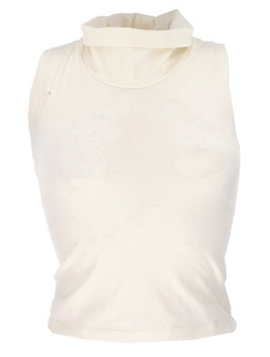 Boho highneck Top, Festivaltop, Goa Top - weiß