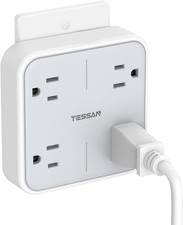 Multi Plug Outlet Splitter, Widely Spaced Outlet Extender with 4 AC, Wall Pl...