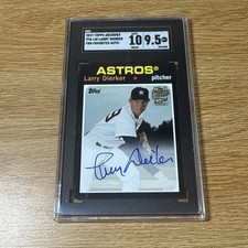 2019 Topps Archives Fan Favorite Auto 1971 Larry Dierker FFA-LDI AUTO SGC 9.5 10