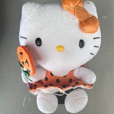 TY Beanie Babies Hello Kitty Halloween Pumpkin Dress Plush 2013