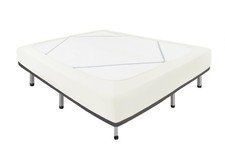 Ivory Jersey Box Spring Covers King Cal King Stretchy 4-Sides Skirt