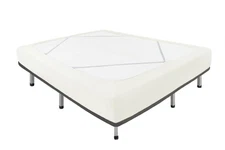 Ivory Jersey Box Spring Covers King & Cal King Stretchy 4-Sides Skirt