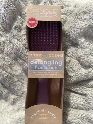 Tangle Teezer Ultimate Detangler Plant Based Hair Brush Purple Damaged Box