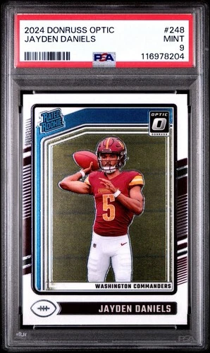 2024 Optic Jayden Daniels Rated Rookie Base! #248 (RC) PSA 9 🔥