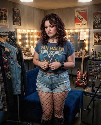 Hard Rock Backstage Rock Girl Tour Life 8x10 Photo Print 11004 Pretty