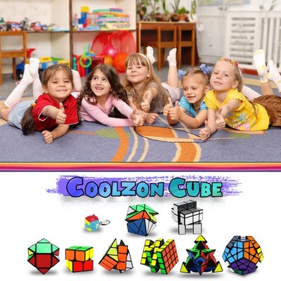 Speed Cube Coffret, Cube Magique 2x2 3x3 Pyraminx Smooth Cube pour