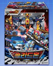 NEW Metal Cardbot W Solid Horn Transforming Robot Figure Car/KOREA