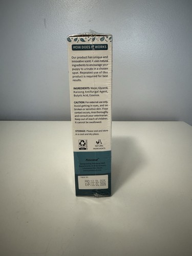 Kit de spray de entrenamiento para ir al baño Petstoral Dog NOT HERE & HERE cachorro 3,38 oz caducidad 28/11 - Imagen 2 de 5