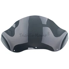 12.5" Smoke Wave Windshield Wind Deflector For Harley Touring Road Glide 98-2013