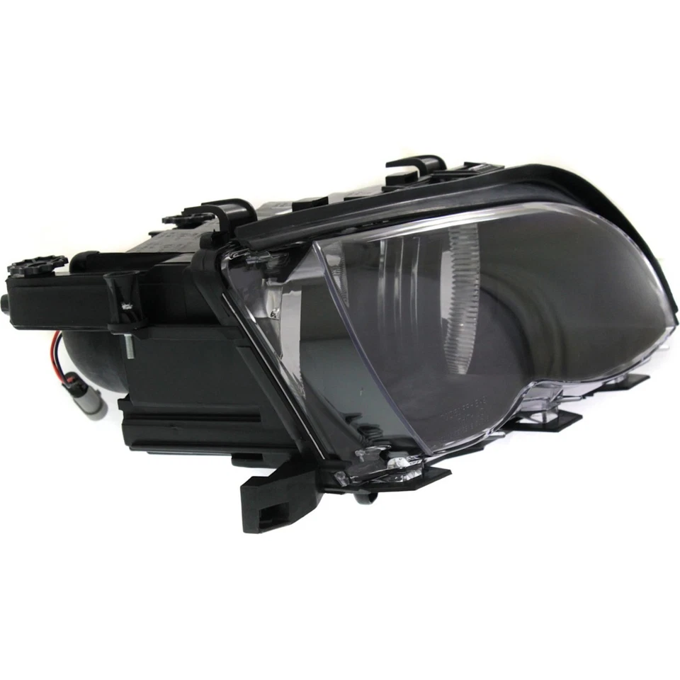 Left & Right Side Headlight For BMW 325i 2002-2005 Halogen w/ Bulbs Black Bezel - Image 4 of 4