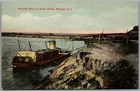 Postcard Williston North Dakota Shipping Grain Steamboat Bismarck Missouri River