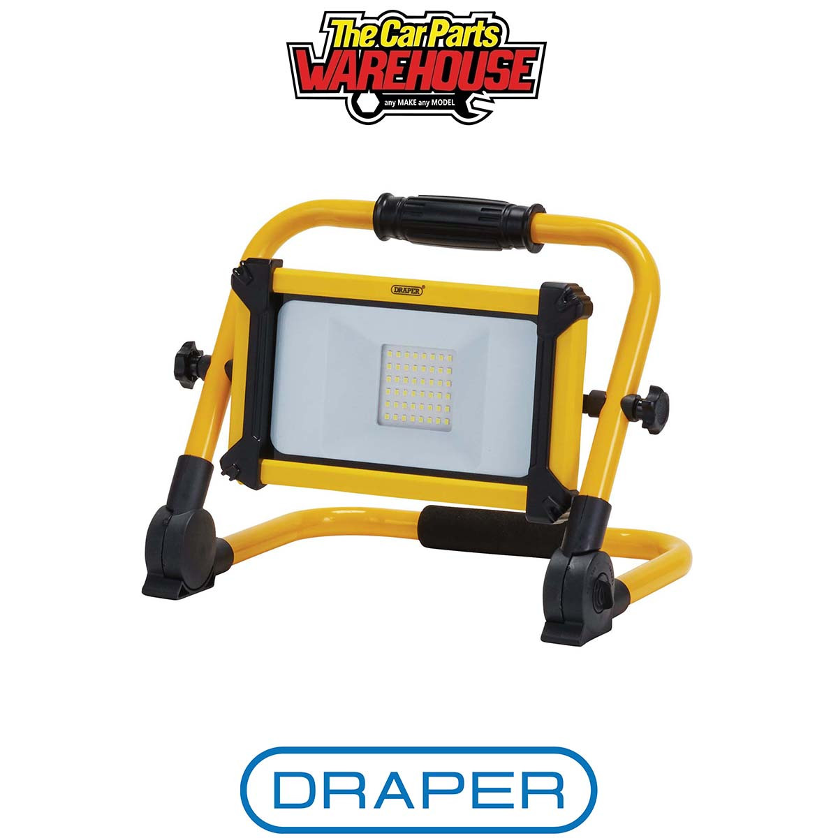 Draper 230V Rechargeable Folding Site Light 20W 2200 Lumens - 03183 - Image 2