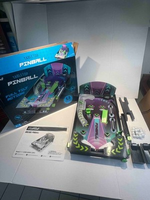 EastPoint Tabletop Arcade Pinball Game with 13 Pinballs   Full Tilt Action