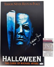 A. Michael Lerner signed 12x18 Poster Halloween 6 The Curse JSA Authentication