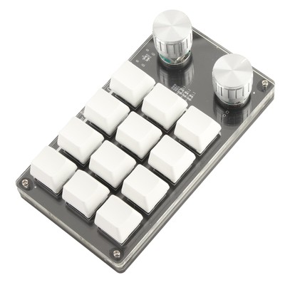 Handed Programmable Mechanical Keyboard, 12 Key Programmable Macro Keyboard w...