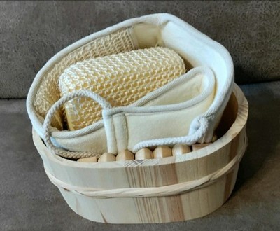 Massageset, Wellness Set, Holz, 6 teilig, neu