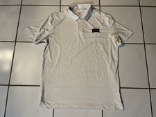 Puma Polo Mens Medium White Golf Palm Tree Crew Performance Stretch Flex