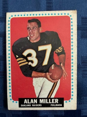 1964 TOPPS #146 ALLEN MILLER OAKLAND RAIDERS VERY GOOD COND & LOW SHIP