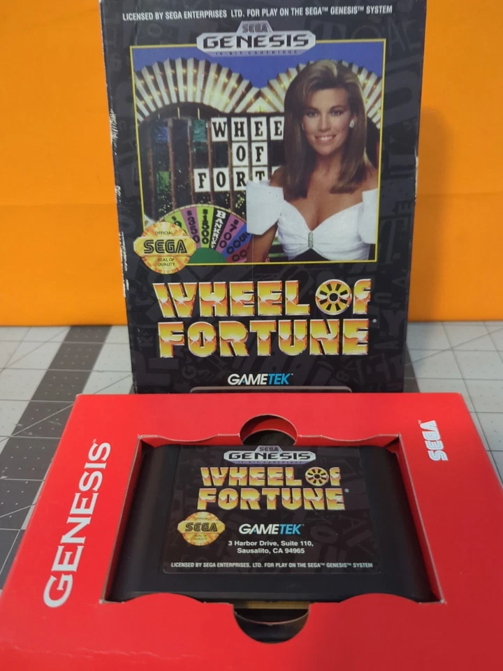 Wheel of Fortune (Sega Genesis, 1992) Complete CIB Cardboard box tested - Image 3 of 4