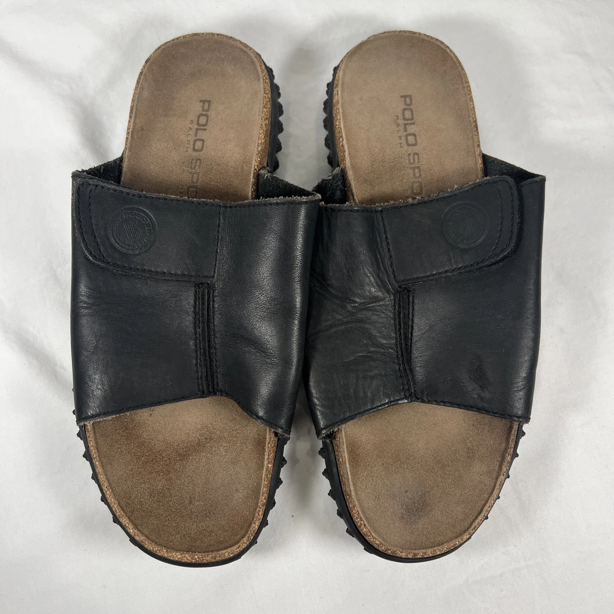 Polo Ralph Lauren Leather Upper Solid Sandals for Men for 