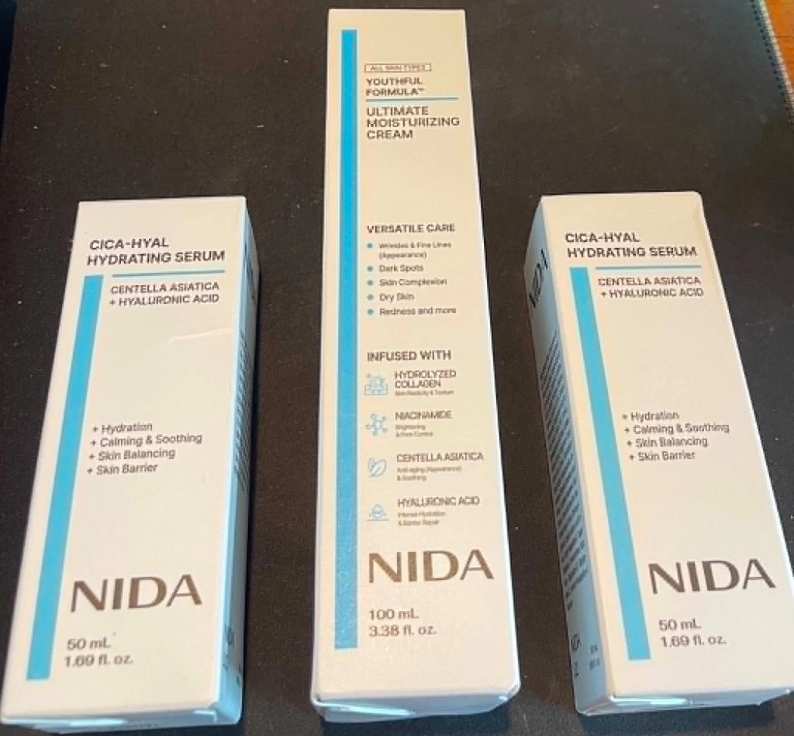 NIDA Korean skincare 2 CICA HYDRATING SERUM 1 Ultimate moisture cream exp.27/28