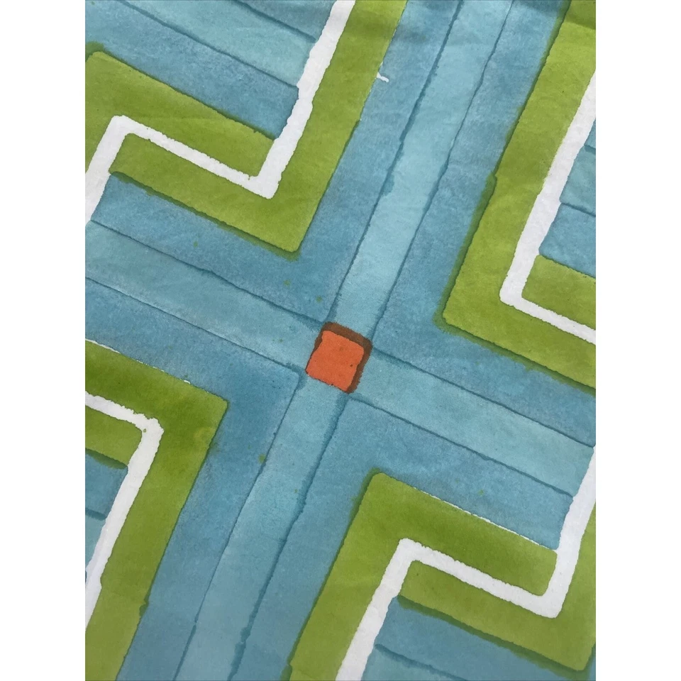 Funda nórdica doble Serena and Lily azul verde estampado geográfico 100 % algodón Foto 2 de 3