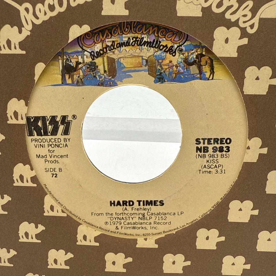 KISS Dynasty Single 7” I Was Made For Lovin' You Hard Times  1979 CASABLANCA Foto 2 de 4