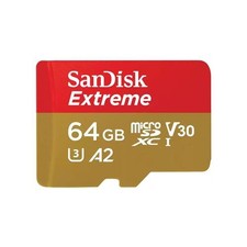 Image of SanDisk Extreme 64 GB MicroSDXC UHS-I Class 10