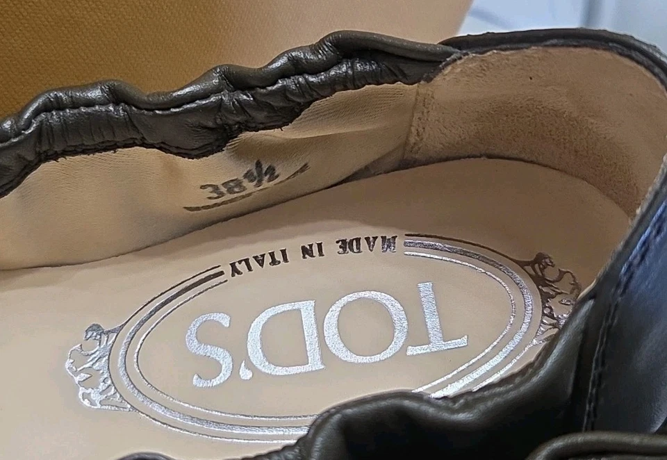 Tod's Ballerina Dee Fibbiett Marrone 芭蕾平底扣女鞋 38.5 8.5 — 第 3/4 张图片