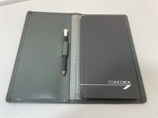 Concorde Leather Folder With Notebook And Pencils Summer Schedule 1989 