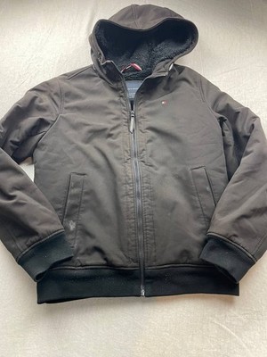 Tommy Hilfiger 3 Layer Fabric Water/Wind Resistant Full Zip Jacket Brown Small