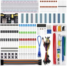 Electronics Component Fun Kit with Power Supply Jumper Wires 830 Tie