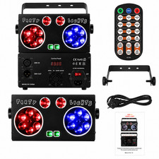 RGB LED Laser Stage Light DJ Disco Party Club Sound Activated Remote DMX