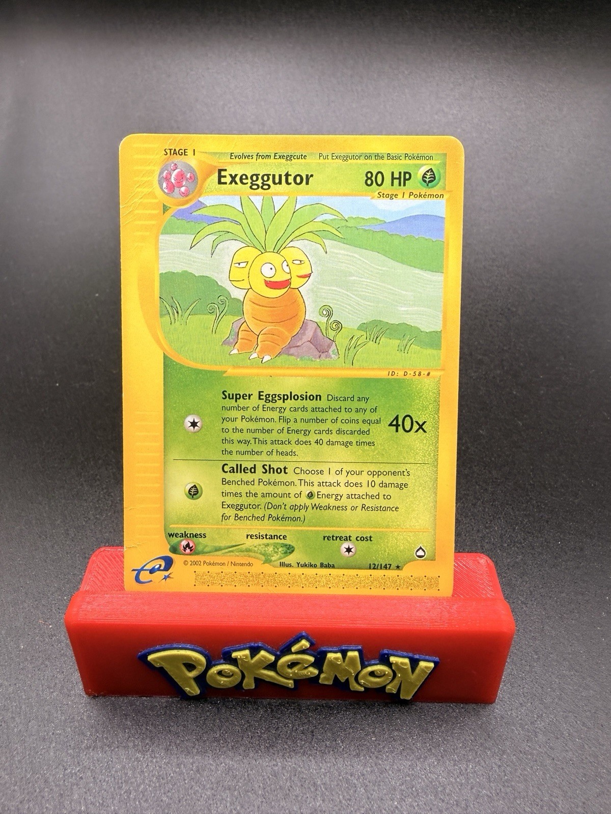 Pokemon TCG Exeggutor 12/147 Rare Aquapolis e-Reader - HP