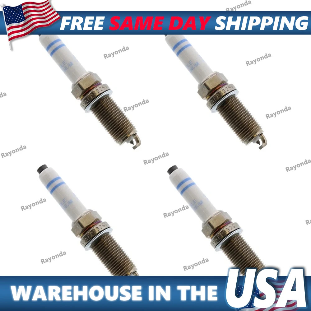 4 Spark plugs BOSCH 8180 REPLACE OEM # 04E905612C For AUDI A3 VW Jetta 1.4L
