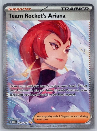 Team Rocket's Ariana 237/182 Destined Rivals Pokemon Holo NM