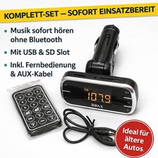 FM Transmitter AUX Auto mit Fernbedienung   e...