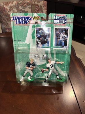 #ad #ad Dallas Cowboys Starting Lineup SLU Action Figure Troy Aikman Roger Staubach NEW $17.99