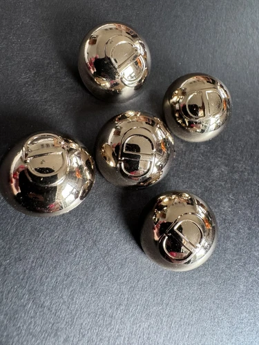 5 bottoni Christian Dior gambo metallo 18 mm in oro