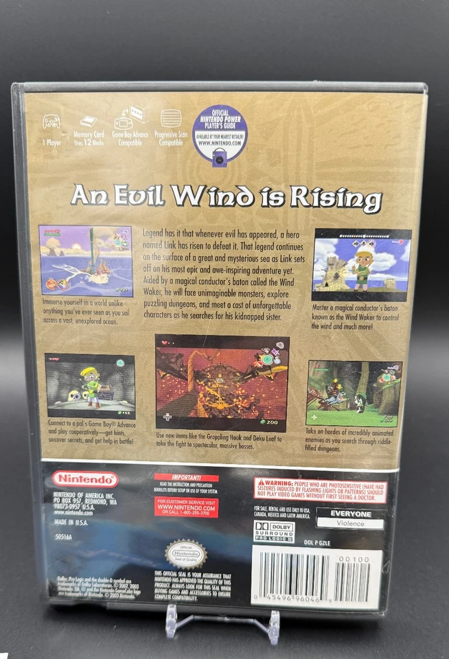 COMPLETE - The Legend of Zelda: The Wind Waker (Nintendo GameCube) CIB - Image 3 of 4