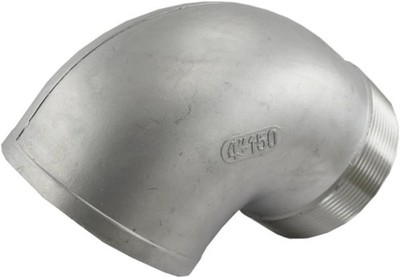 Duda 4'' Male NPT x 4'' Female NPT Stainless Steel Street Pipe Fitting Elbow Joint