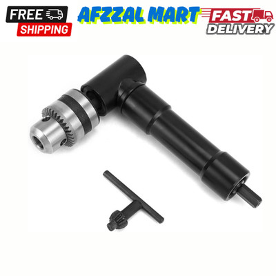 90 Degree Right Angle Drill Attachment Adapter with 8Mm Hex Compatibility for Po
