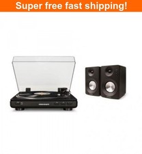Crosley Fully Automatic Bluetooth 2-Speed Turntable with S100A Stereo Speakers