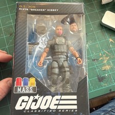 Hasbro G.I. Joe Classified Series Alvin  Breaker  Kibbey Figure Helmet Gun