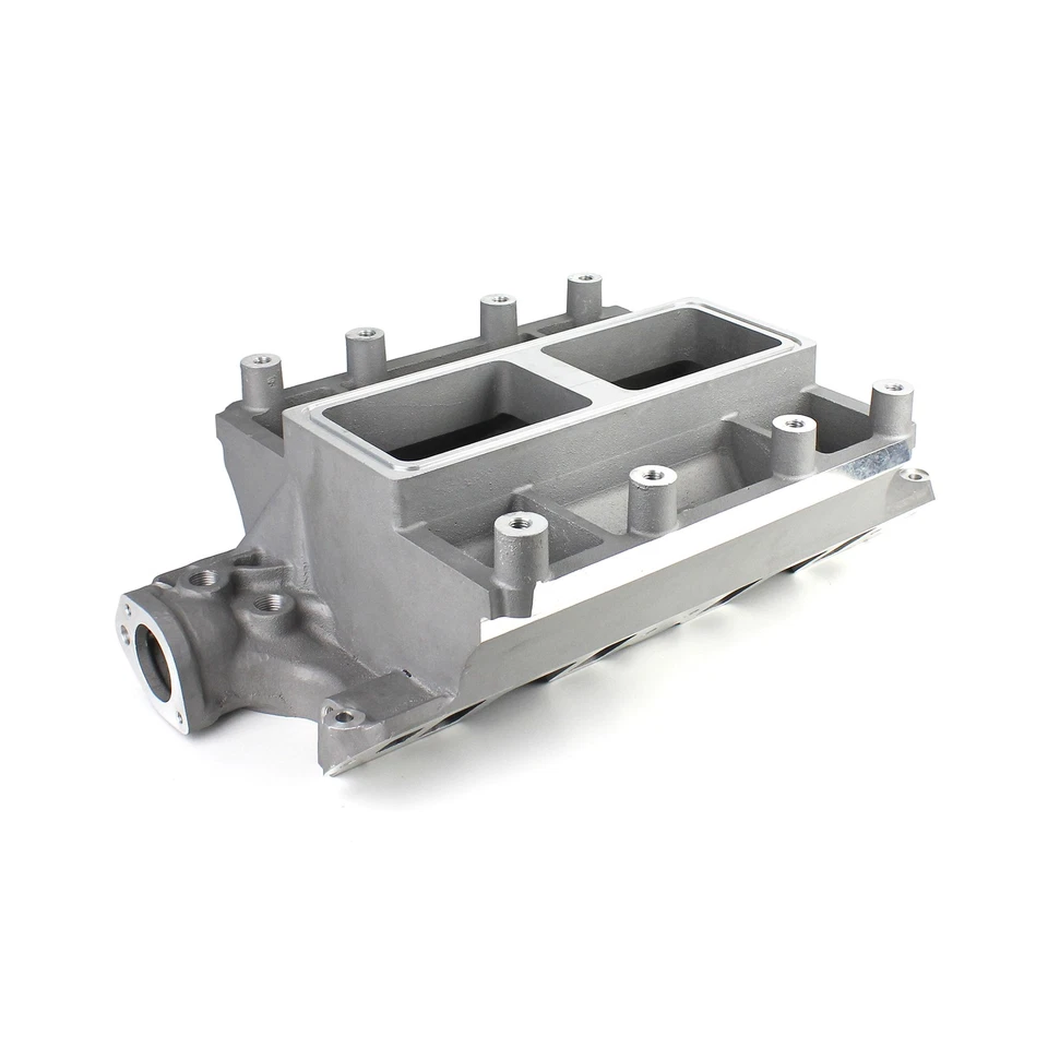 Ford SB 289 302 Windsor 6-71 8-71 Supercharger Aluminum Intake Manifold [Satin]
