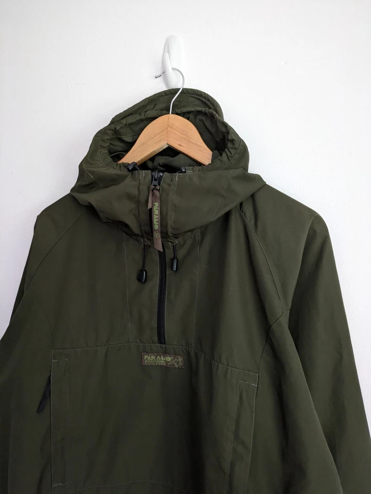Paramo Mens Jacket SIZE LARGE Nikwax Windbreaker Hiking Hooded Khaki Green Coat - Image 3 of 4