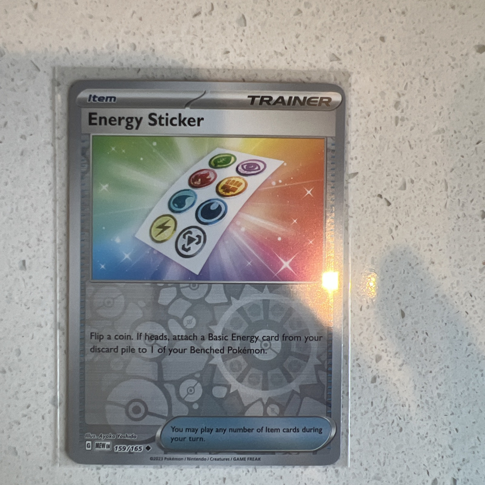 Energy Sticker 159/165 Uncommon Reverse Holo Pokemon Scarlet & Violet 151 TCG NM